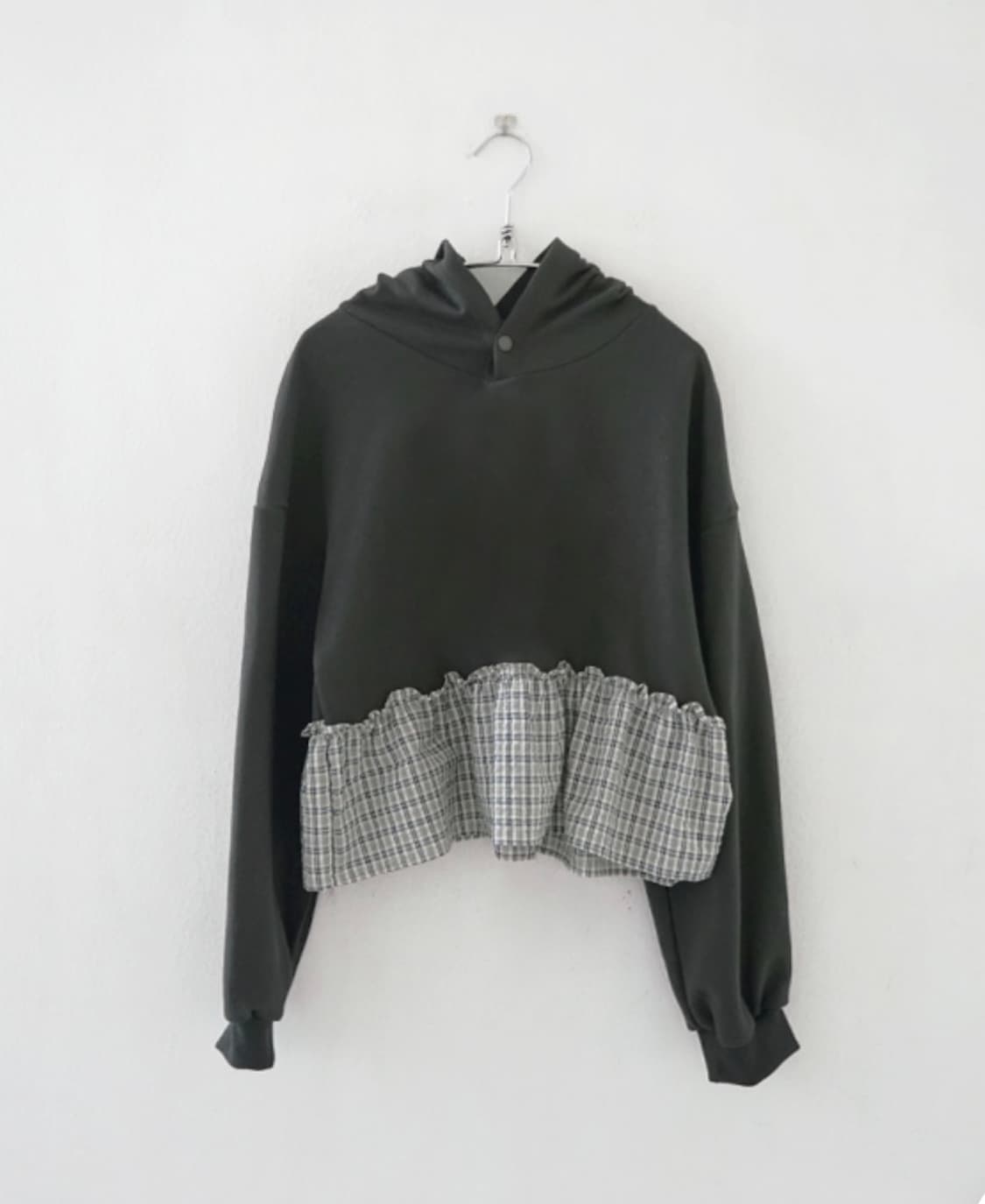 에프터먼데이 체크프릴 후디  상품이미지2