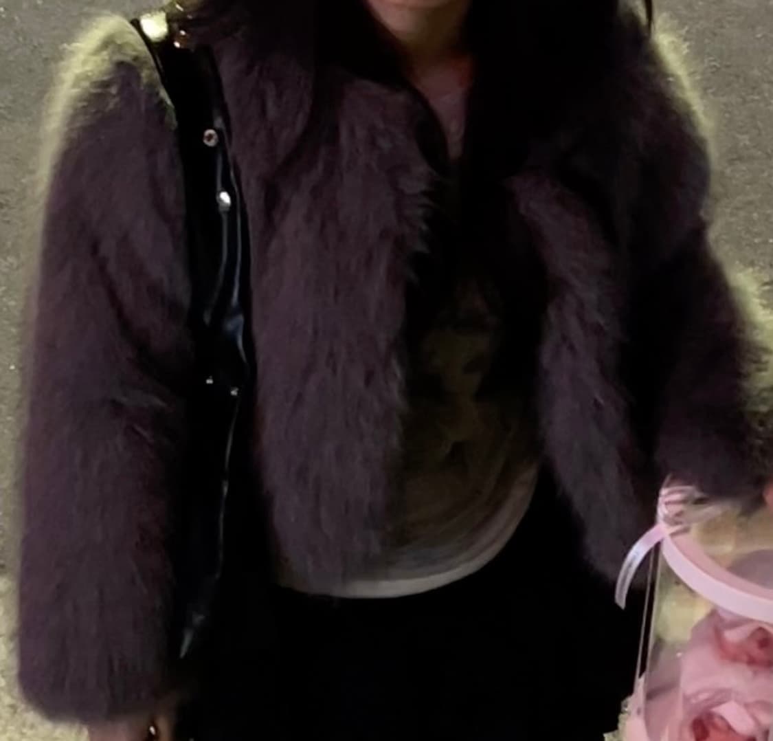 자라 노카라 퍼자켓 그레이 M 상품이미지4