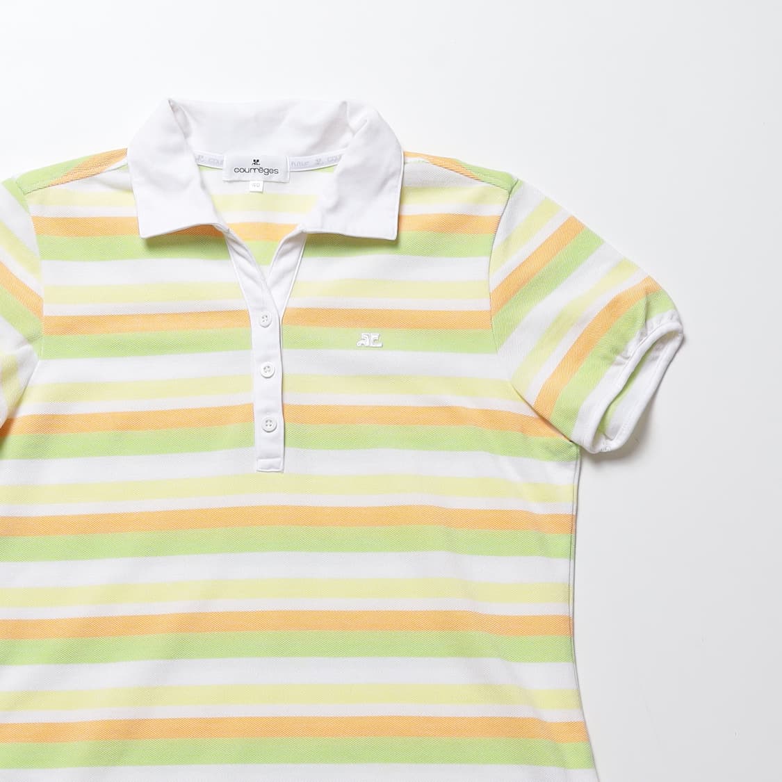 courreges 스트라이프 PK 하프 티셔츠   상품이미지4