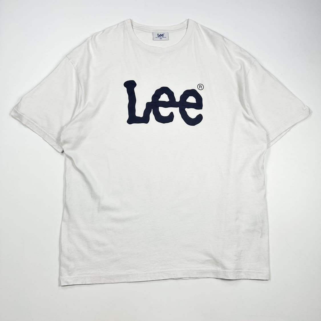 Lee (리) 이니셜 빅로고 화이트 반팔 티셔츠 (XXL) 상품이미지2