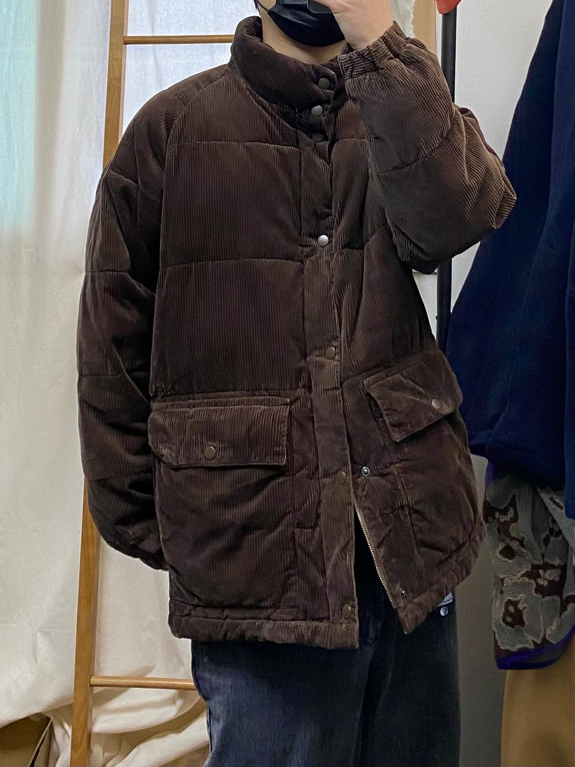 [L] Global Work 글로벌워크 브라운 코듀로이 패딩자켓 상품이미지9