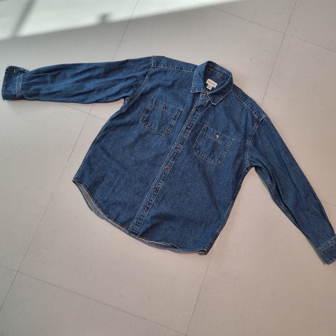 시엔느 청 데님 셔츠 남방 상품이미지6