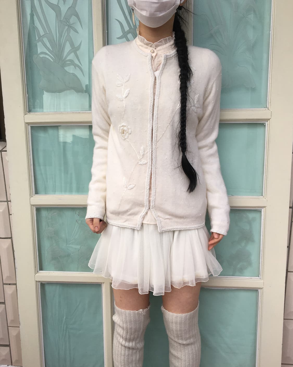 Beads point knit jacket 상품이미지1