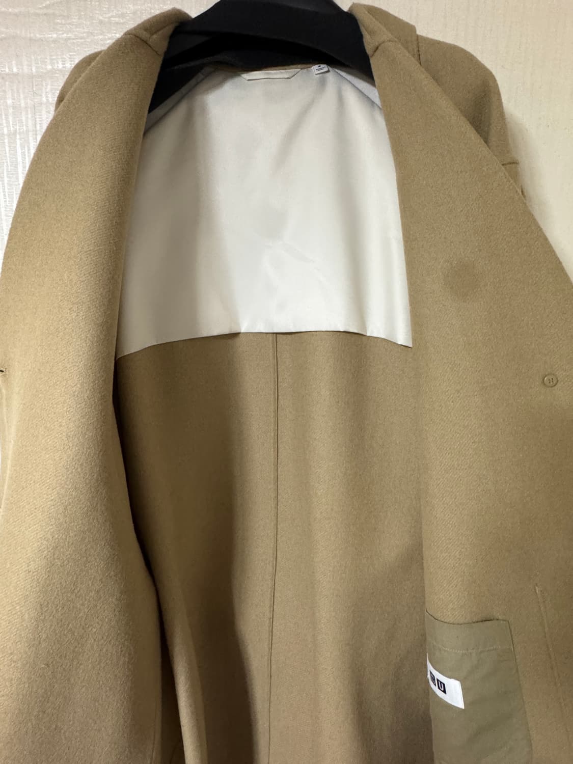 유니클로U 울블렌드 테일러드 코트 진베이지 상품이미지3