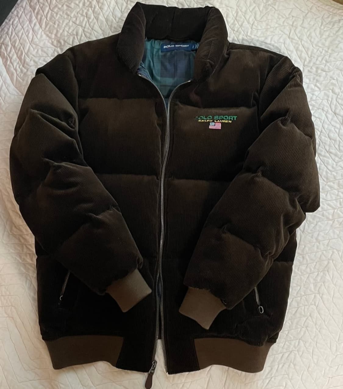폴로 스포츠 코듀로이 패딩 브라운 상품이미지2