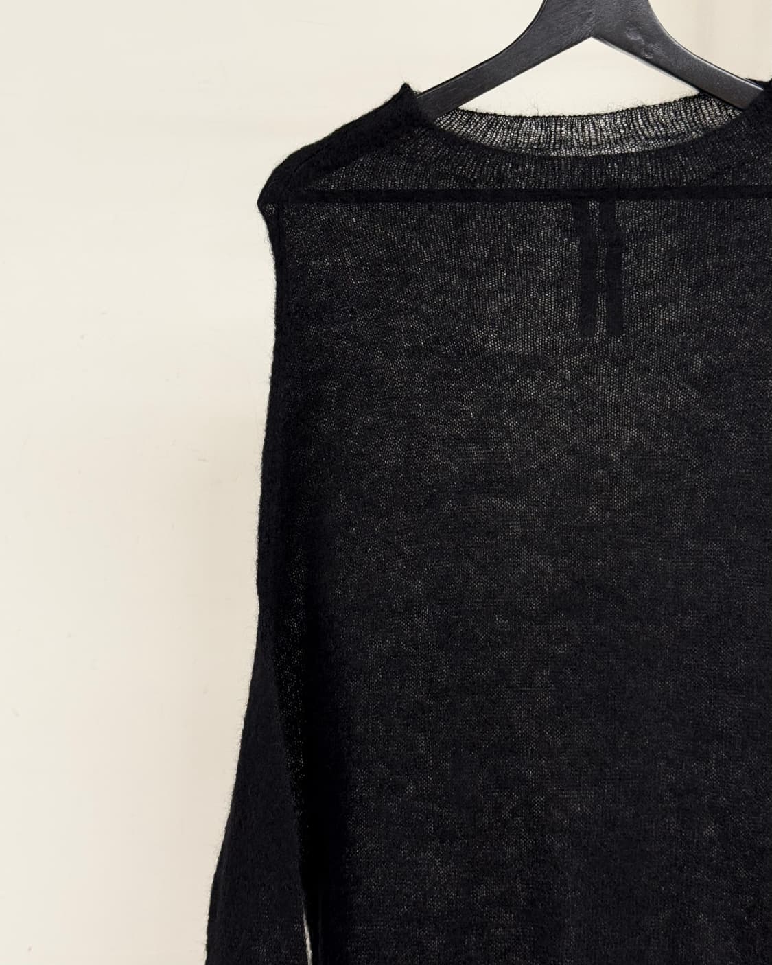 릭 오웬스 블랙 모헤어 블렌드 하이넥 니트 상품이미지3