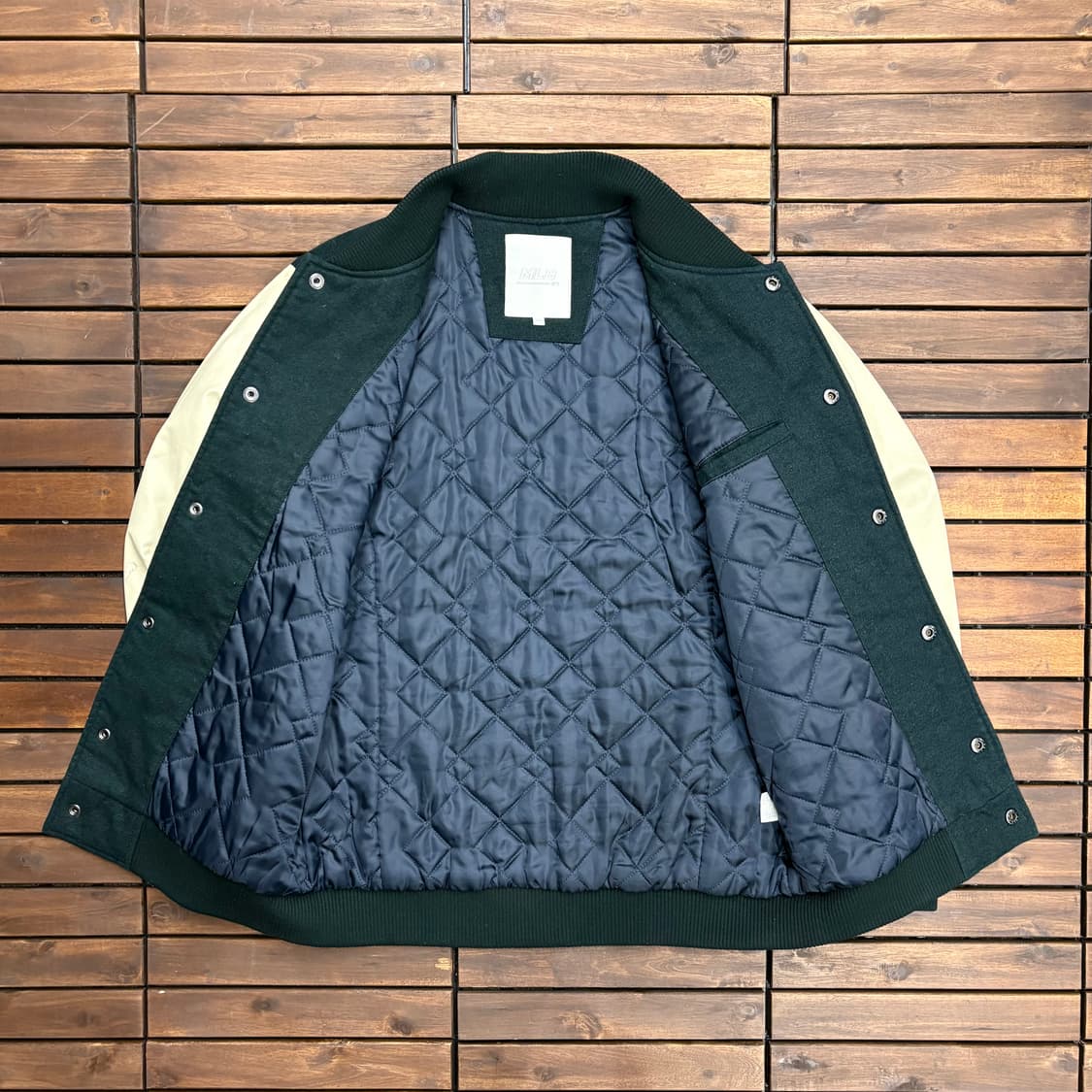 (L) MLB 뉴욕 양키스 레더암 누빔 바시티 자켓 상품이미지3