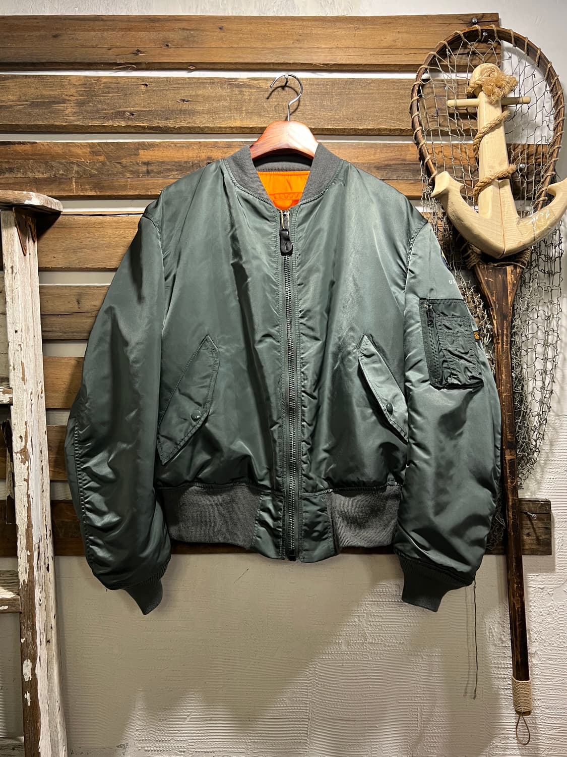 [L]알파인더스트리 Made in USA MA-1 항공 점퍼 상품이미지1