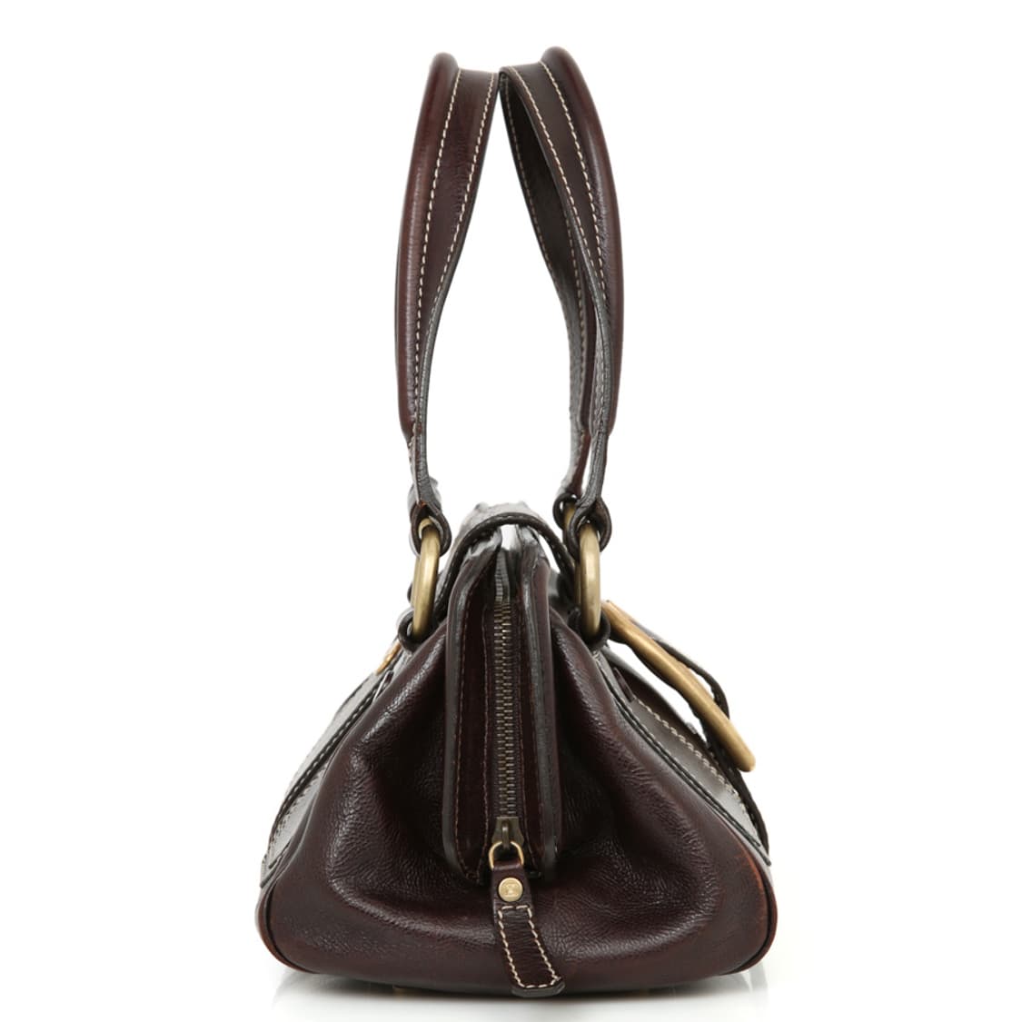 셀린느 빈티지 엘라 프레임 사첼백 브라운 보스턴 토트 상품이미지4