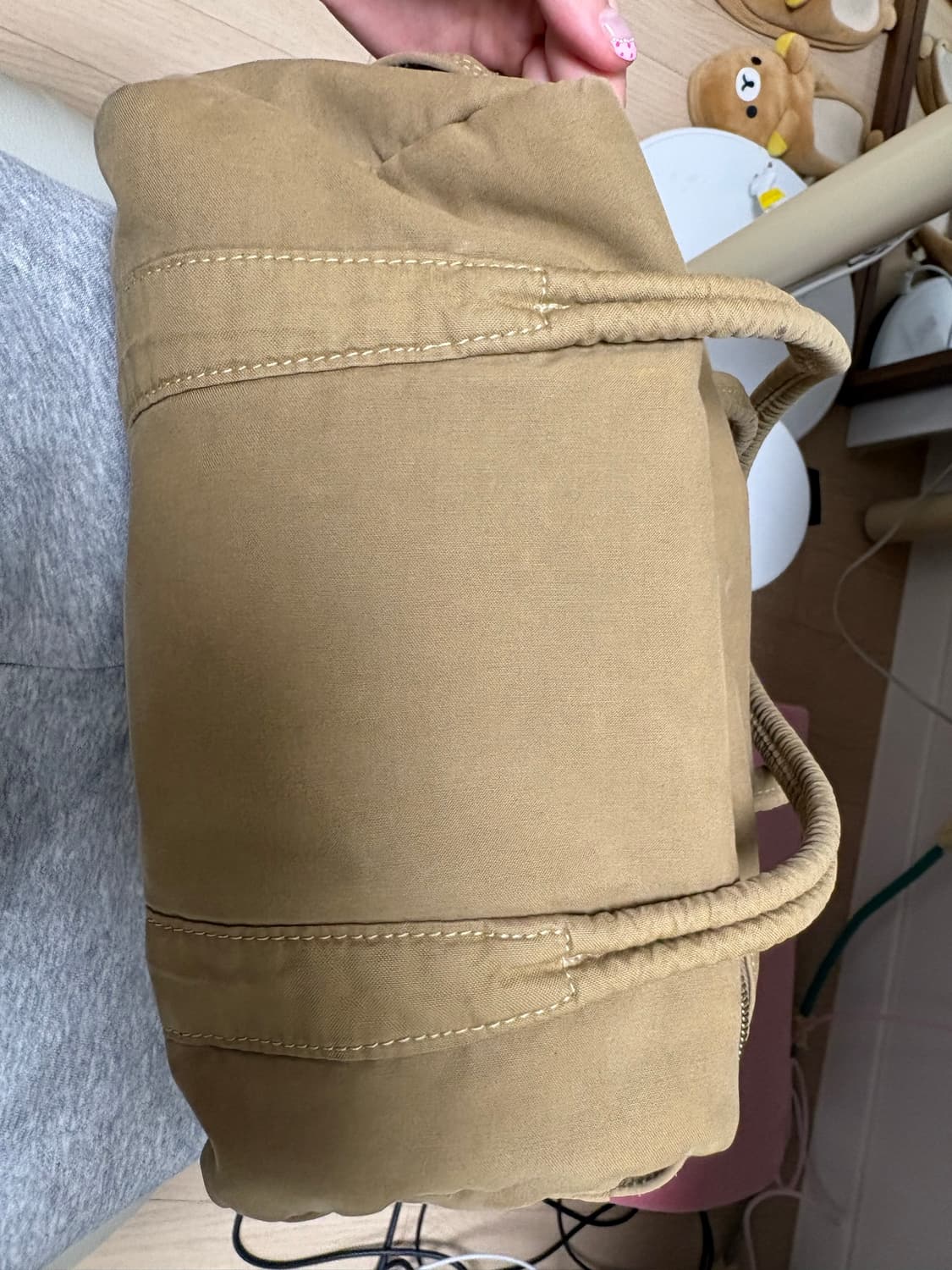 누마레 ee 더플백 스몰 베이지 상품이미지4