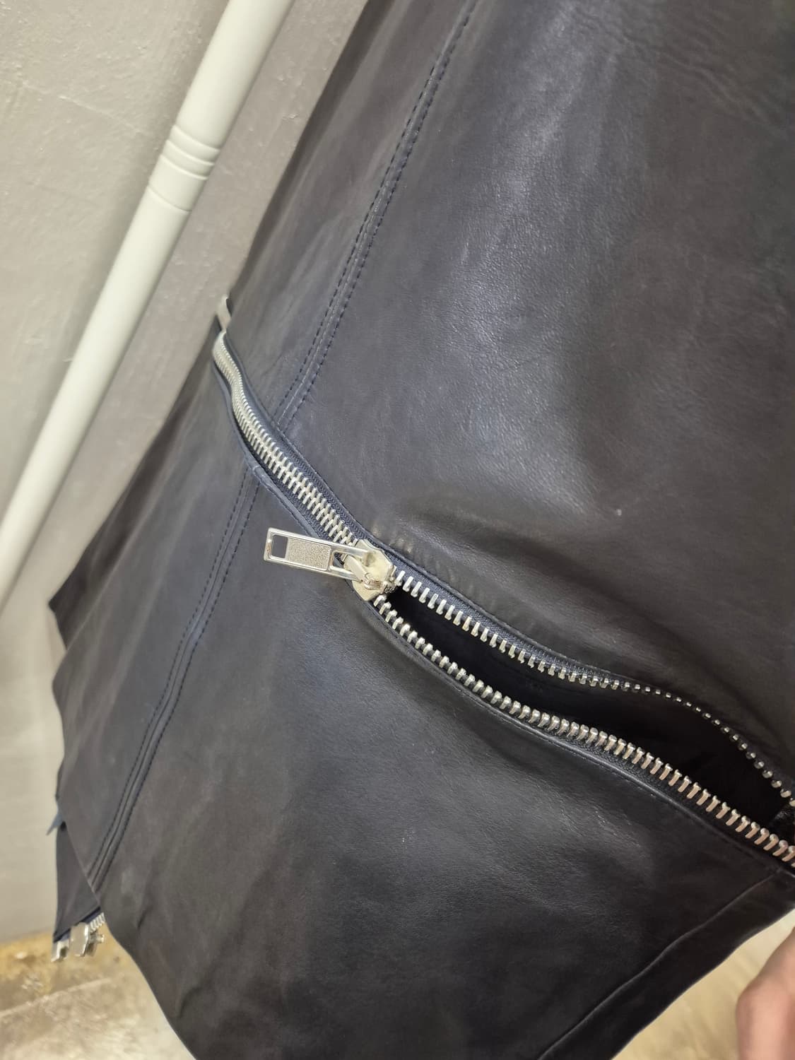 디젤 블랙골드 가죽 라이더 자켓 44 상품이미지6