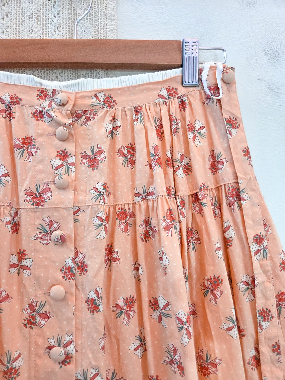 러블리 패턴 캉캉 롱스커트 상품이미지3