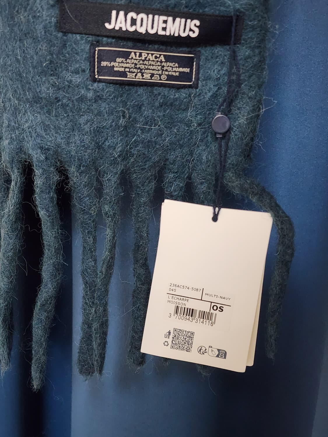 자크뮈스 레샤페 모아종 머플러 네이비 상품이미지3