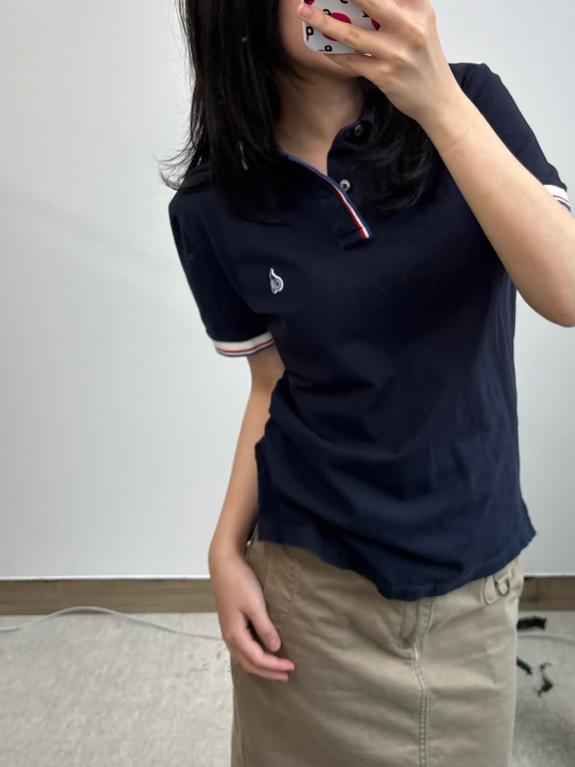 빈폴 네이비 PK 반팔 카라 티셔츠 상품이미지1