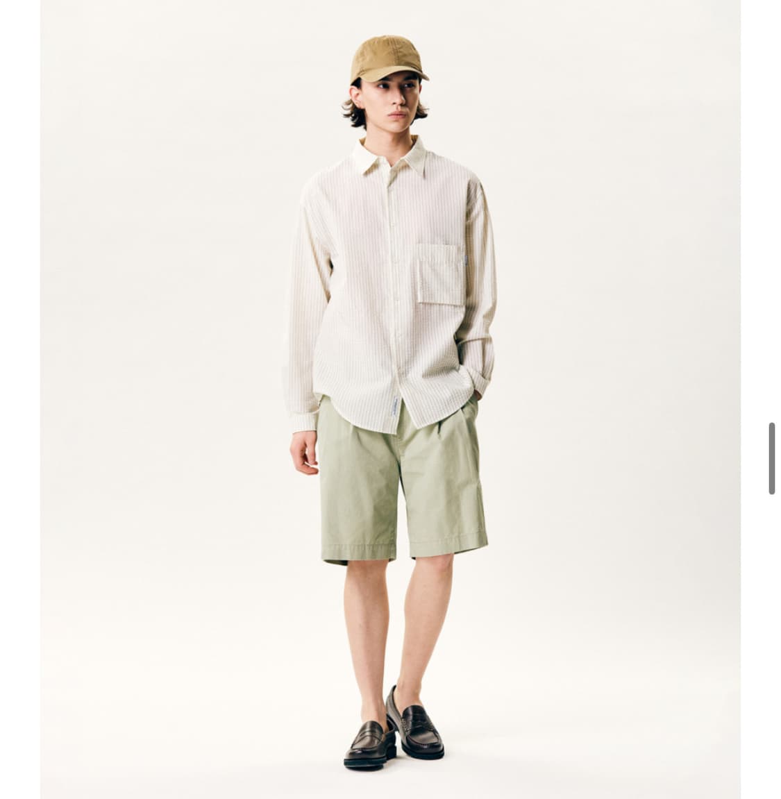 [새상품]에스피오나지 Double Pleats Chino Shorts   상품이미지5