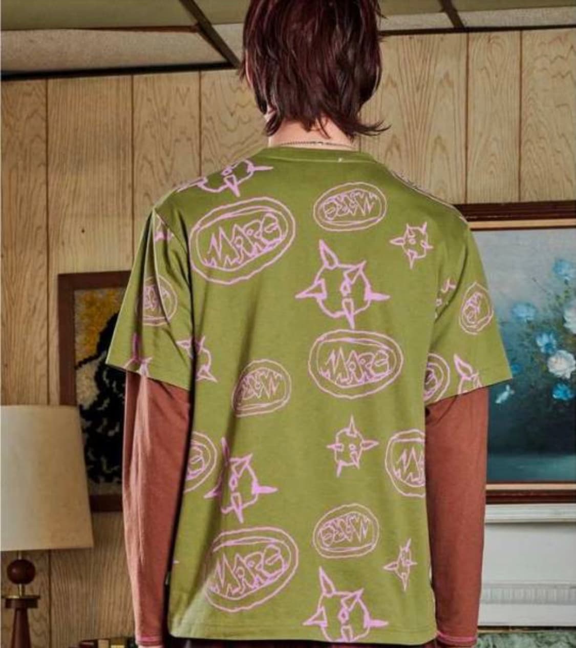 (L)마크제이콥스 카키 그래픽 반팔티 상품이미지1