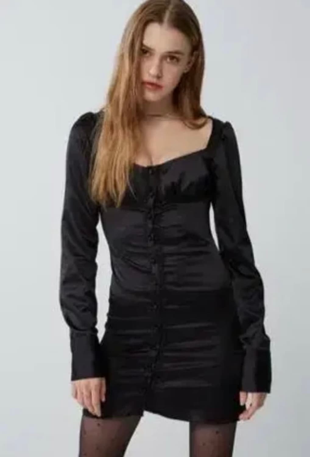 보헤미안서울 새틴 원피스 블랙 M 상품이미지2