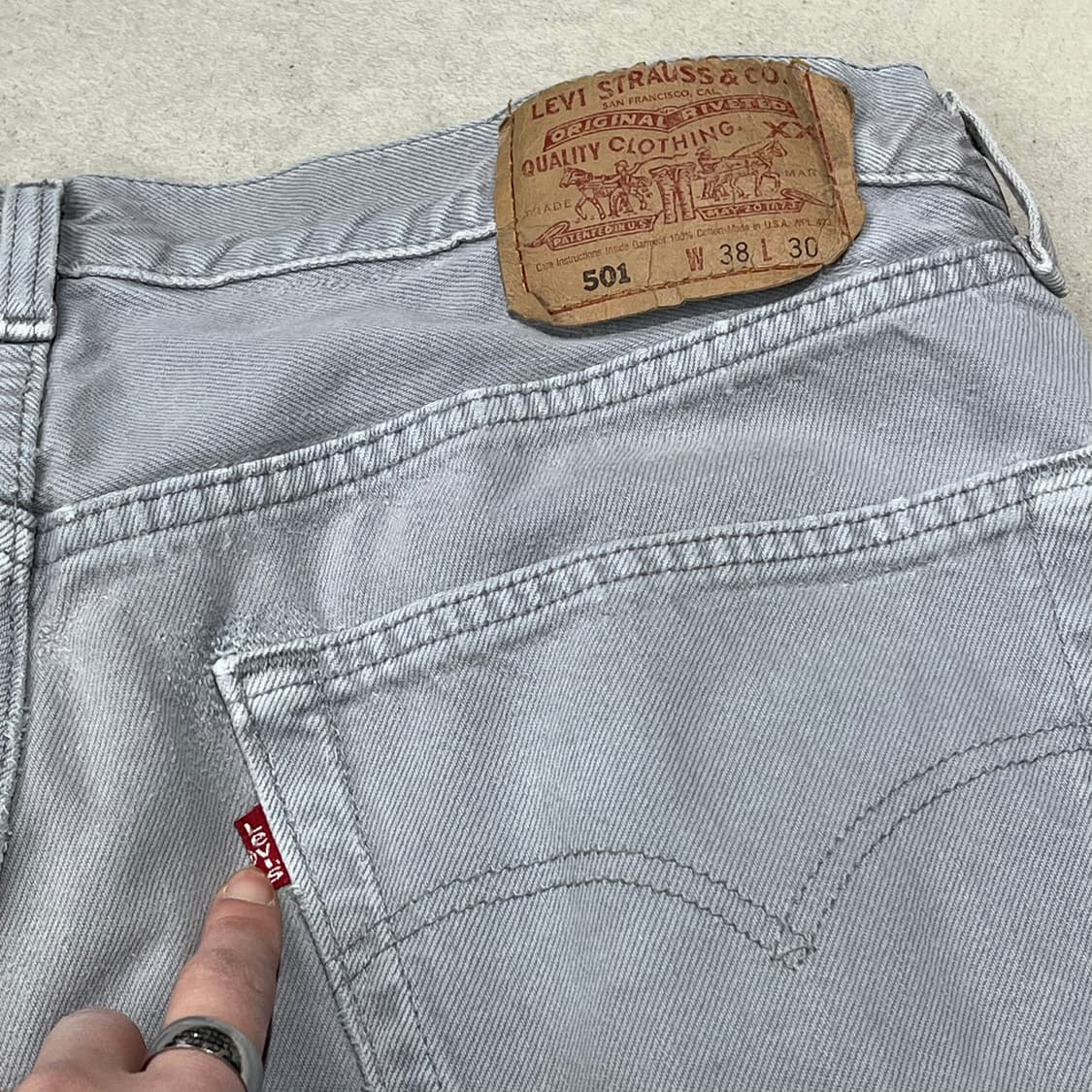 usa 리바이스 501 그레이 데님팬츠 s08863 상품이미지6