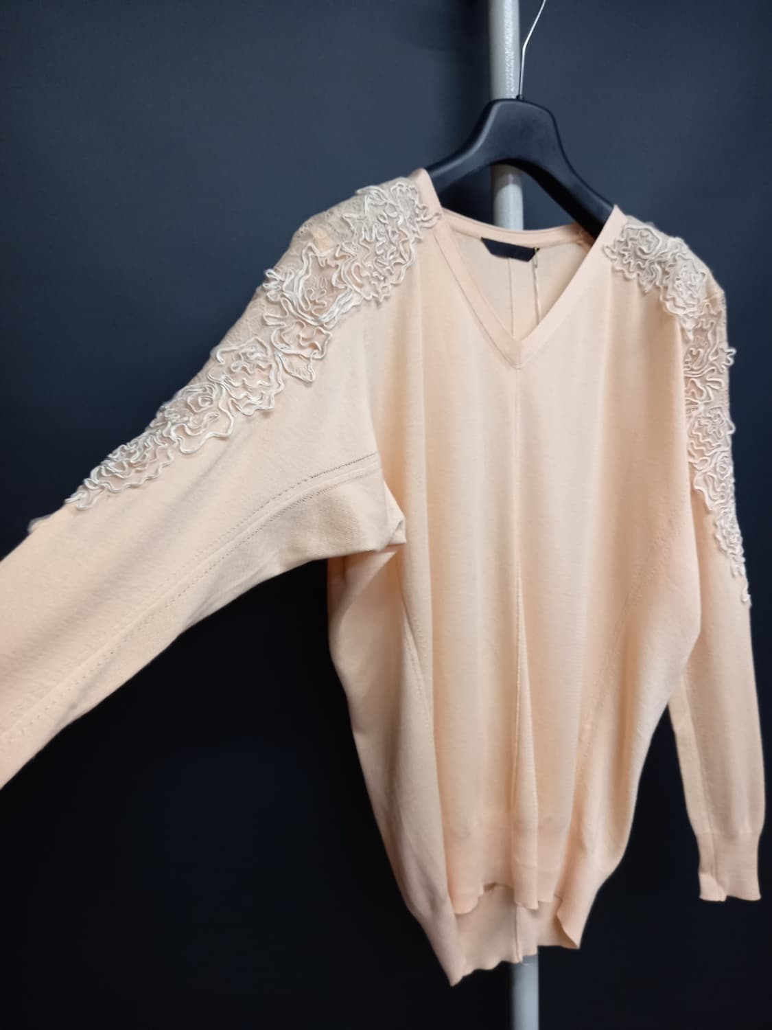 새 미샤 춘추 실크 면 가오리핏 니트 66 77 상품이미지3