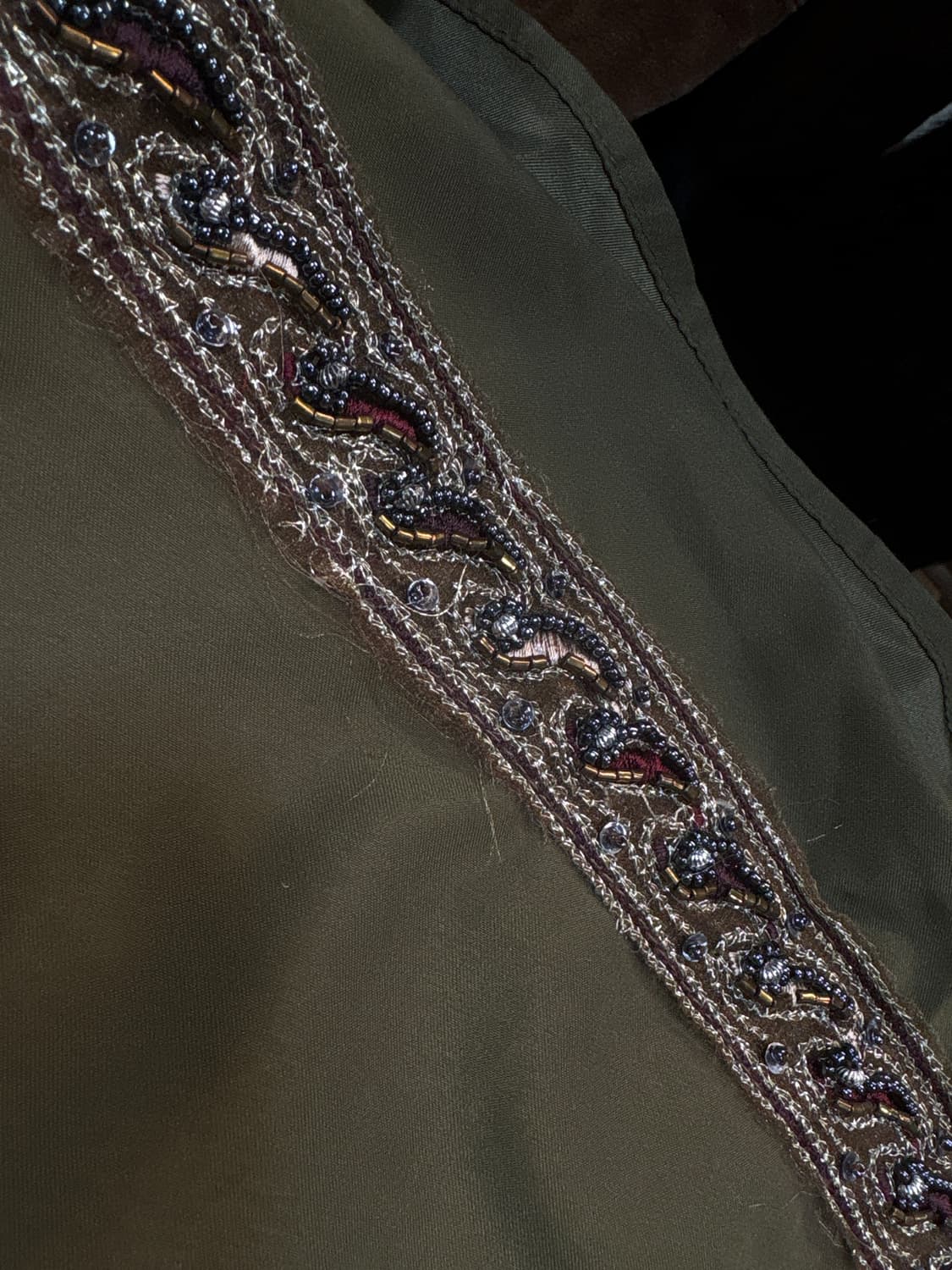 빈티지 코르셋 플레어스커트 Y2k 펑크 비즈 포인트 치마 상품이미지5