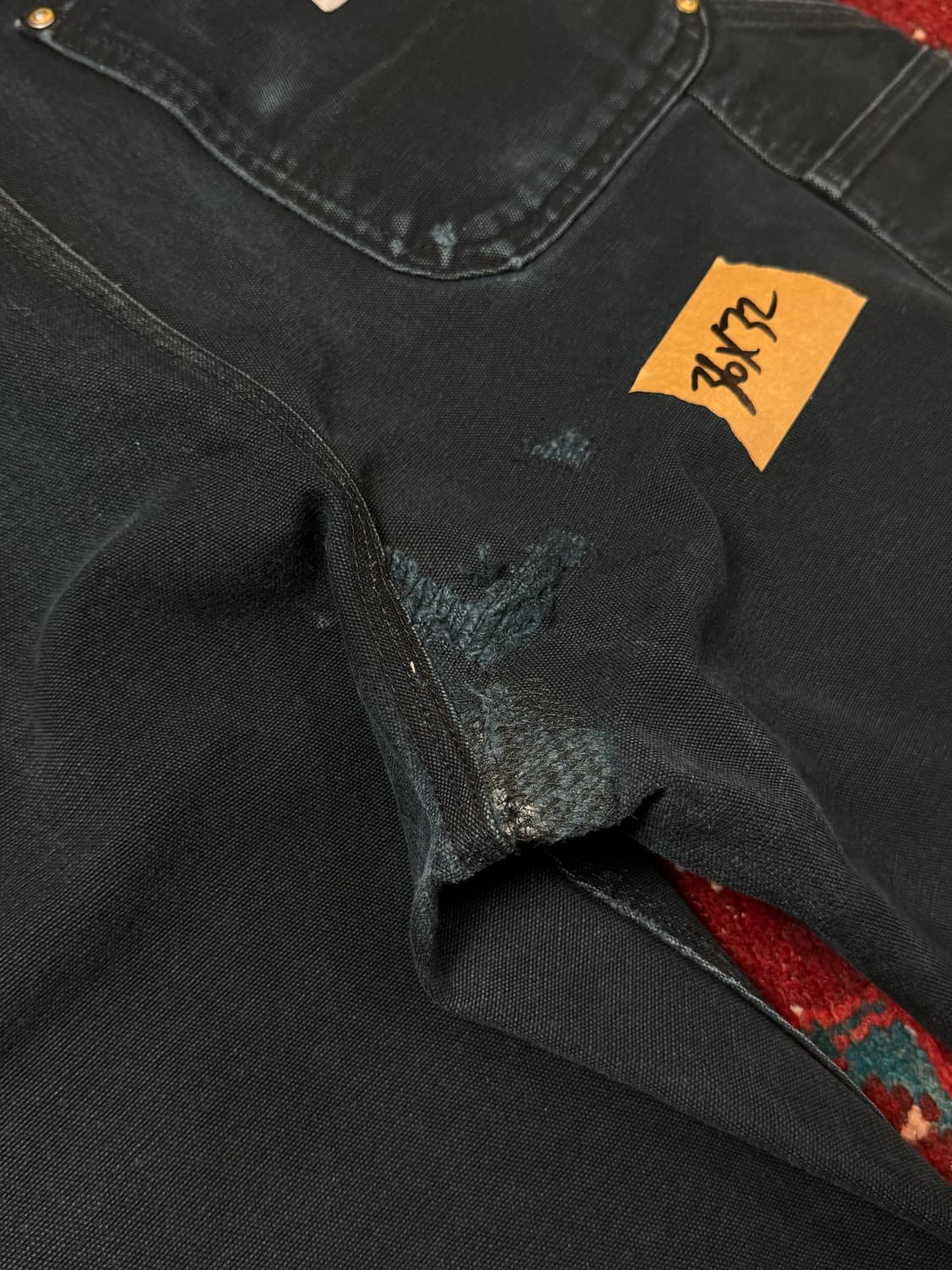 OG USA Made 칼하트 B01 더블니 팬츠 칼하트 썩블니 상품이미지10