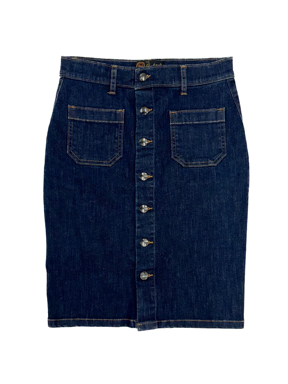Seafarer Denim Button-Front Skirt/ 26  상품이미지1