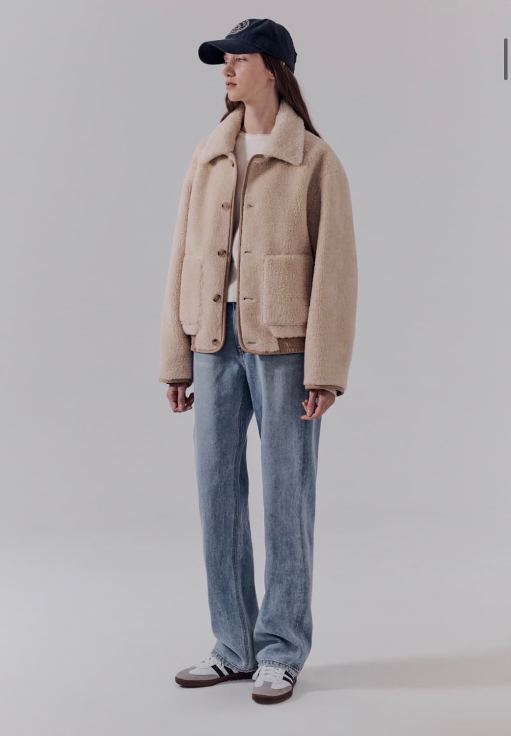 던스트 dunst 시어링 블루종 자켓 내추럴 정가 299,000원 M 상품이미지2