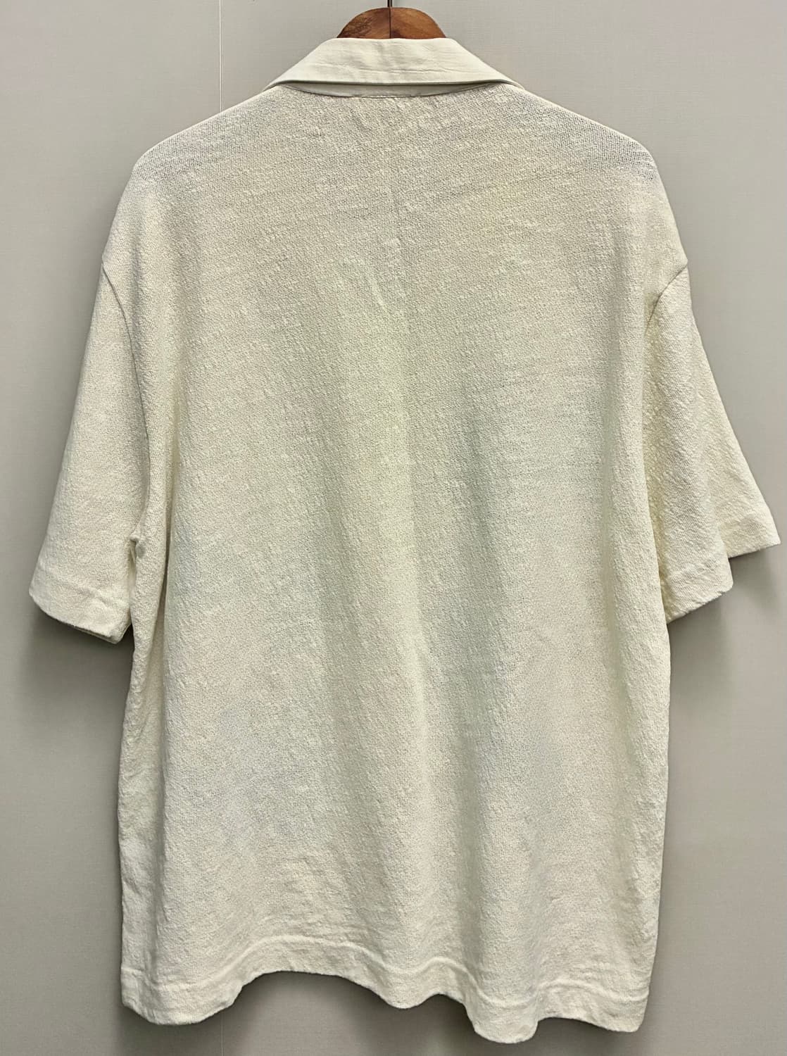 (L/103)ZARA 자라 리넨 플라워 패치 자수 오픈카라셔츠 상품이미지6