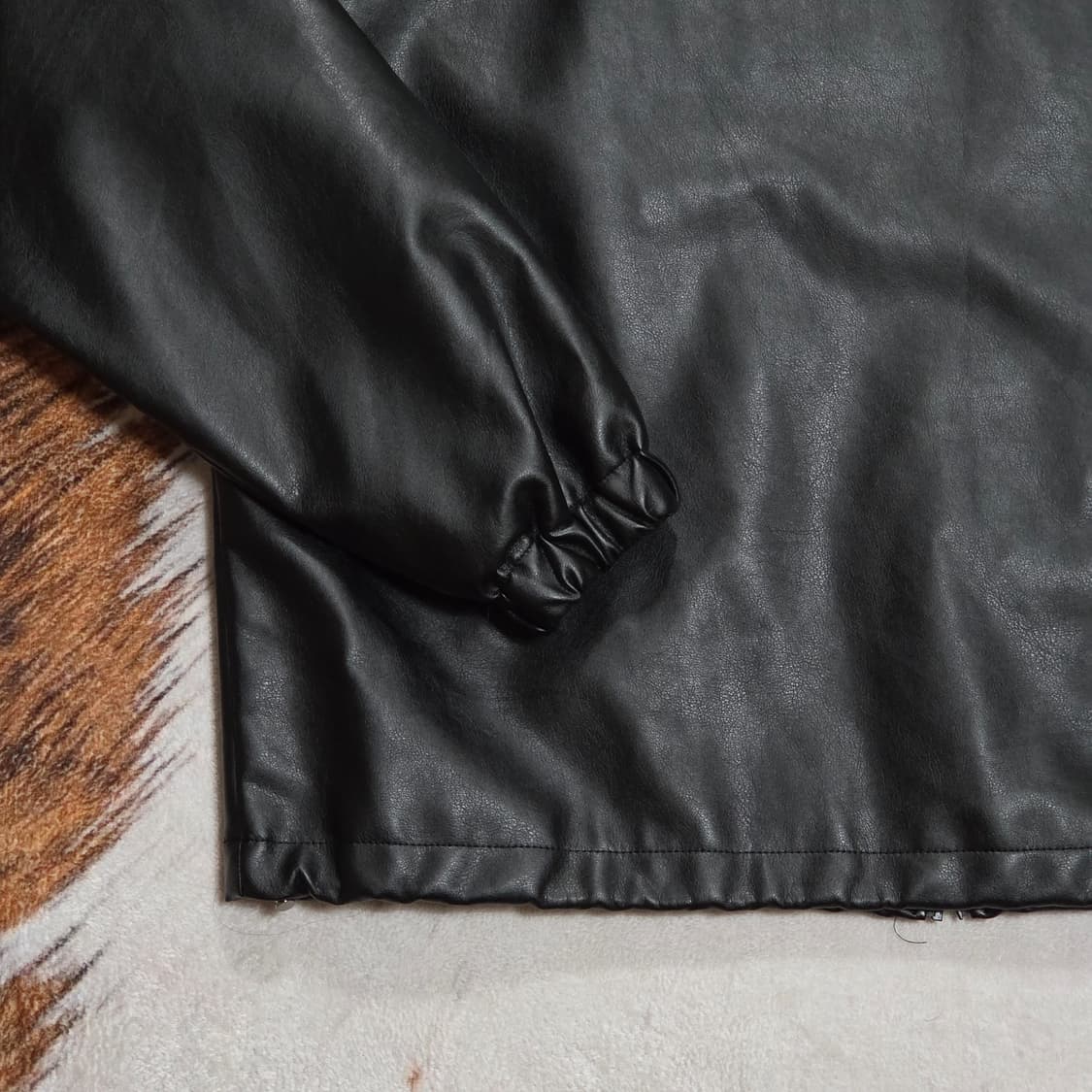 빈티지 투웨이 투포켓 오버핏 에코레더 자켓 상품이미지6