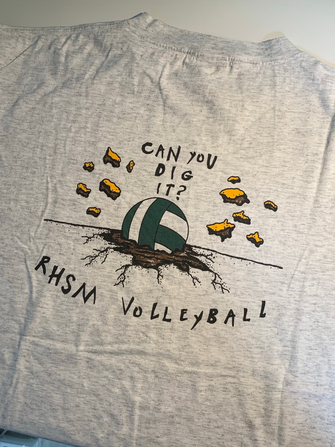 90s 미국빈티지 싱글스티치 Oneita 발리볼 백프린팅 XL 2XL 상품이미지1