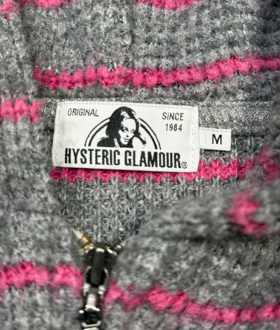 히스테릭 글래머 스트라이프 후드 집업 자켓 상품이미지3