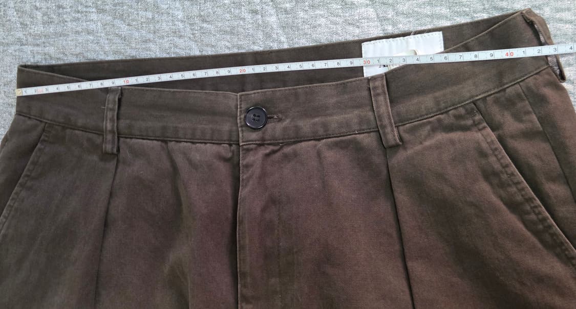 아트이프액츠 원턱 치노팬츠 올리브 L사이즈 판매합니다 상품이미지3