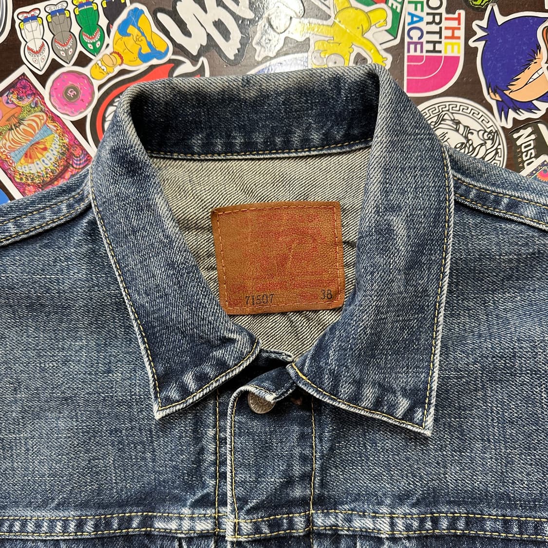 90s JPN LVC 71507 셀비지 데님 트러커 자켓 2세대 38 상품이미지3