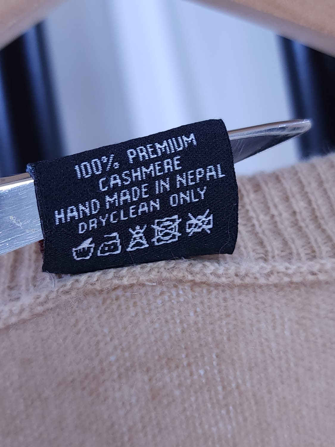 캐시미어100% 브이넥니트 상품이미지6