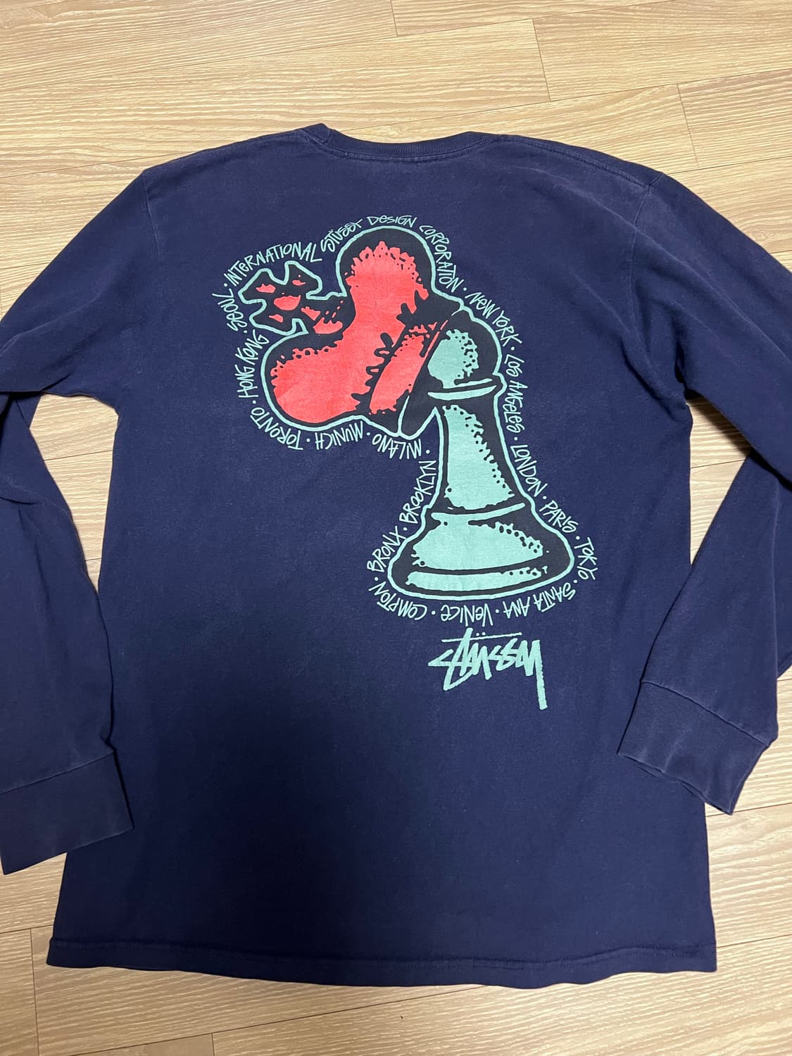 스투시 체스티 롱슬리브 빈티지 M 상품이미지4