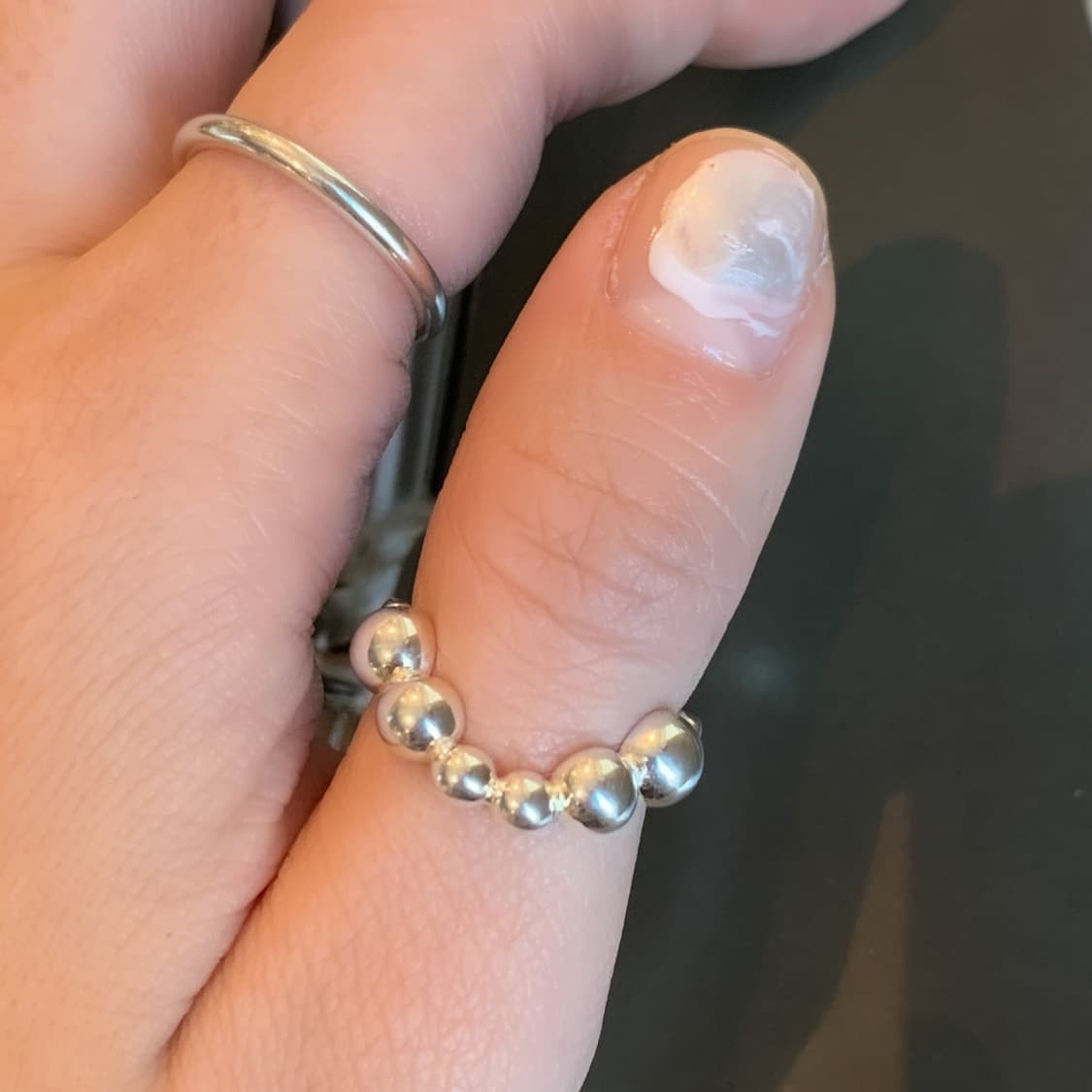 925 은볼웨이브오픈반지 상품이미지5