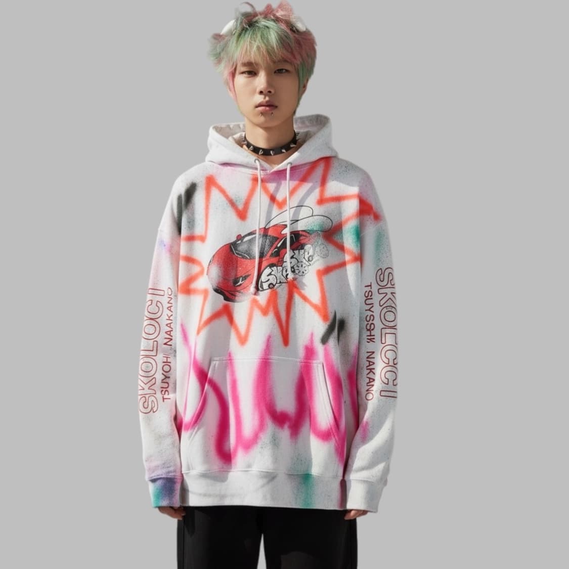 Skoloct 26ss 그래피티 기모후드105 상품이미지1