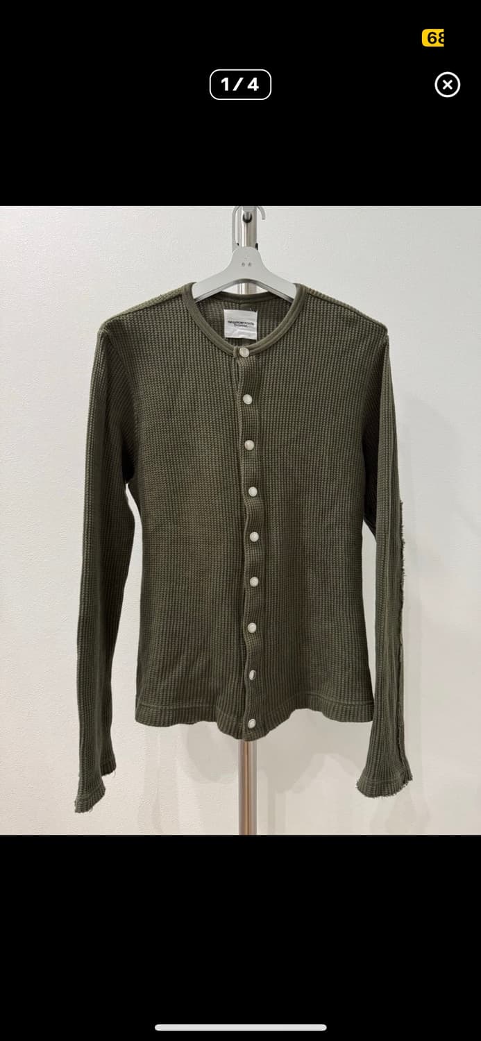 타카히로 미야시타 더솔로이스트 18ss 써멀 버튼 가디건 상품이미지1