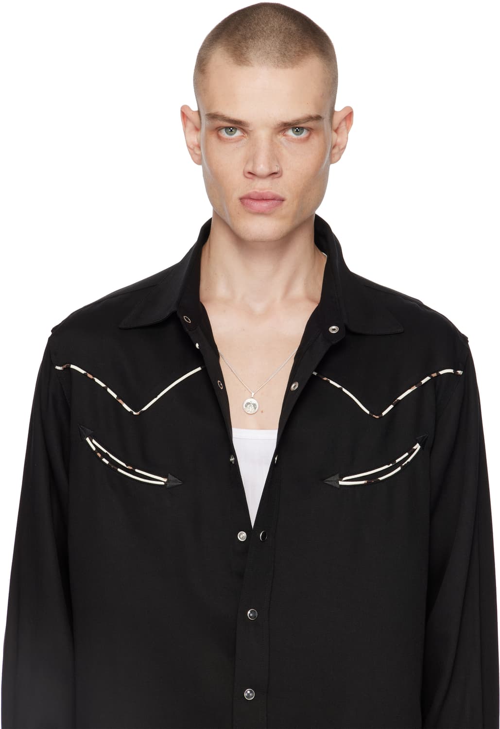 와코마리아 웨스턴셔츠 S 상품이미지8