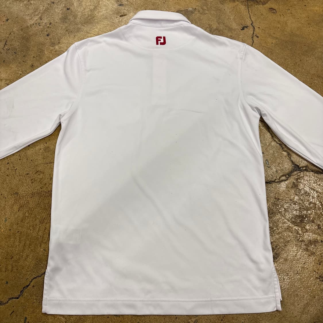 [정품/L] 풋조이 골프 흰색 긴팔 폴로 티셔츠 b15 상품이미지3