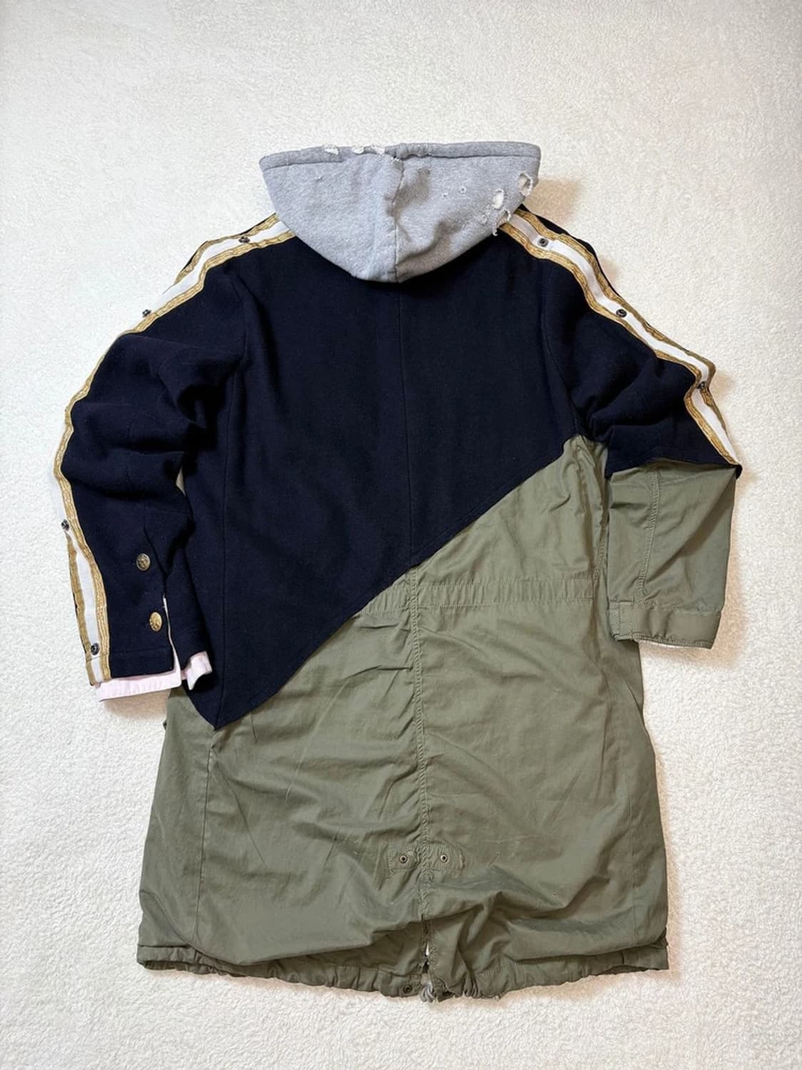 그렉로렌 피그먼트 50/50 배색 사파리 야상 pn6162 상품이미지6