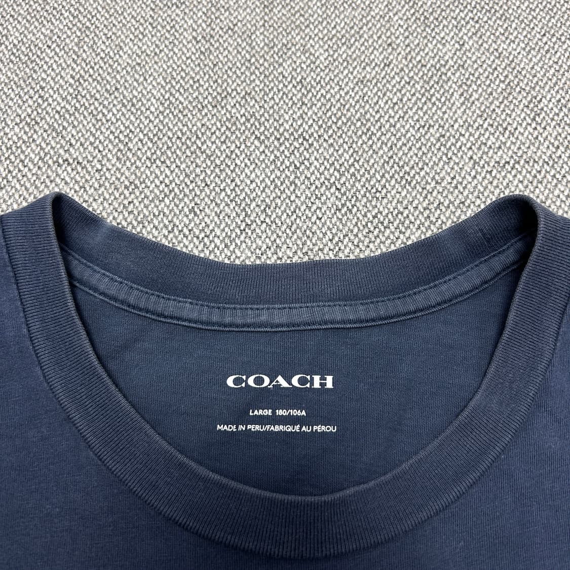 코치 빅로고 네이비 반팔(L) 상품이미지2