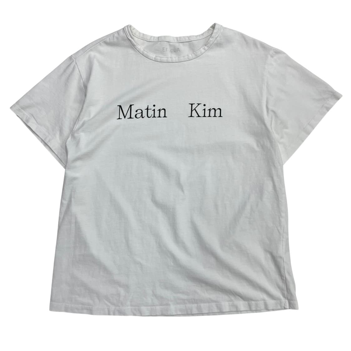 마뗑킴 로고 화이트 반팔 상품이미지2