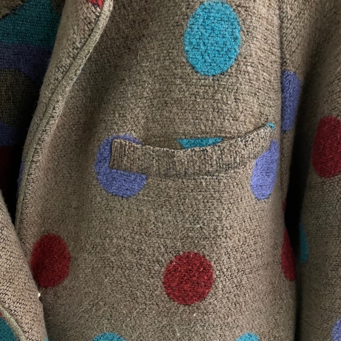 이세이 미야케 이세이 스포츠 컬러풀 도트 니트 코트 상품이미지5