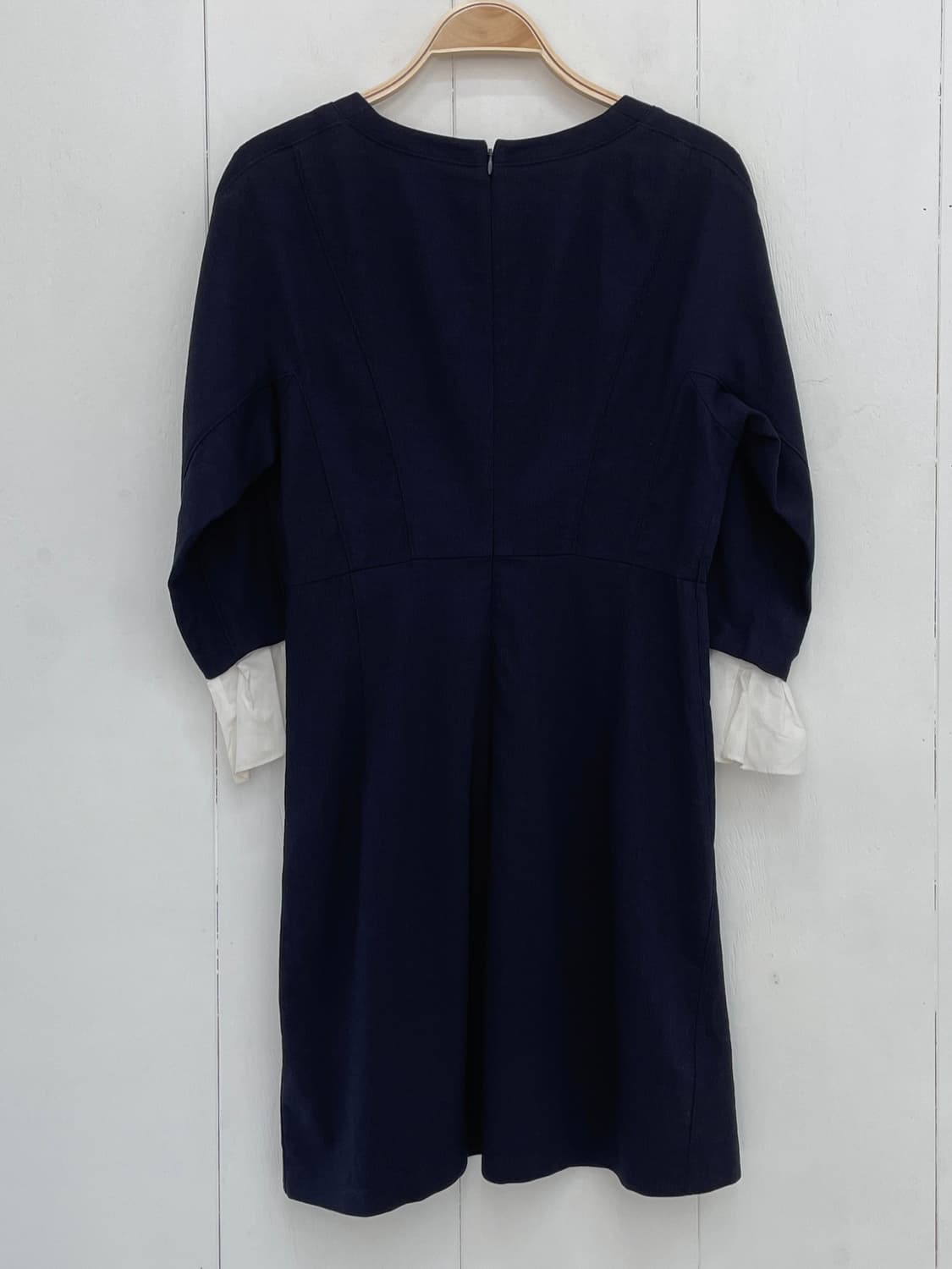 씨씨콜렉트 소매 배색 플레어 원피스 상품이미지3