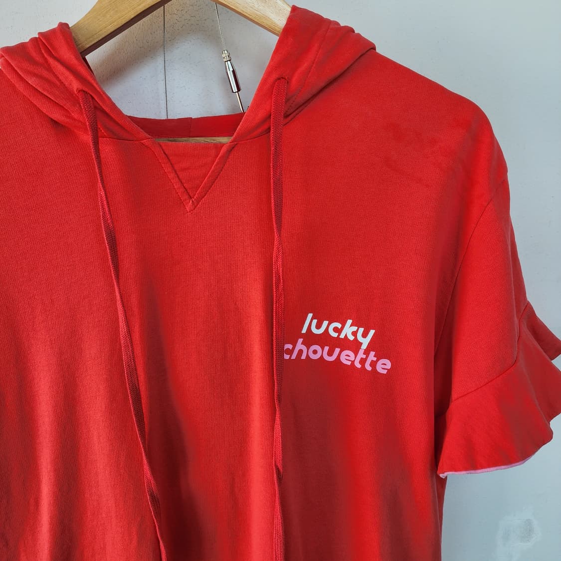 럭키슈에뜨 반팔 후드티 상품이미지2