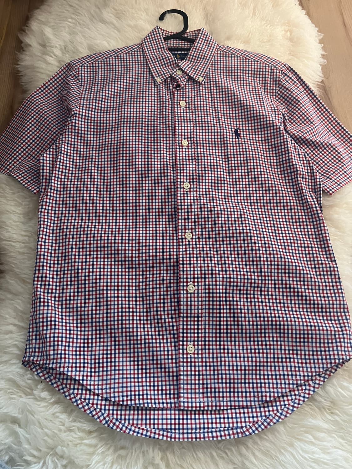 폴로 반팔 체크 셔츠 상품이미지2