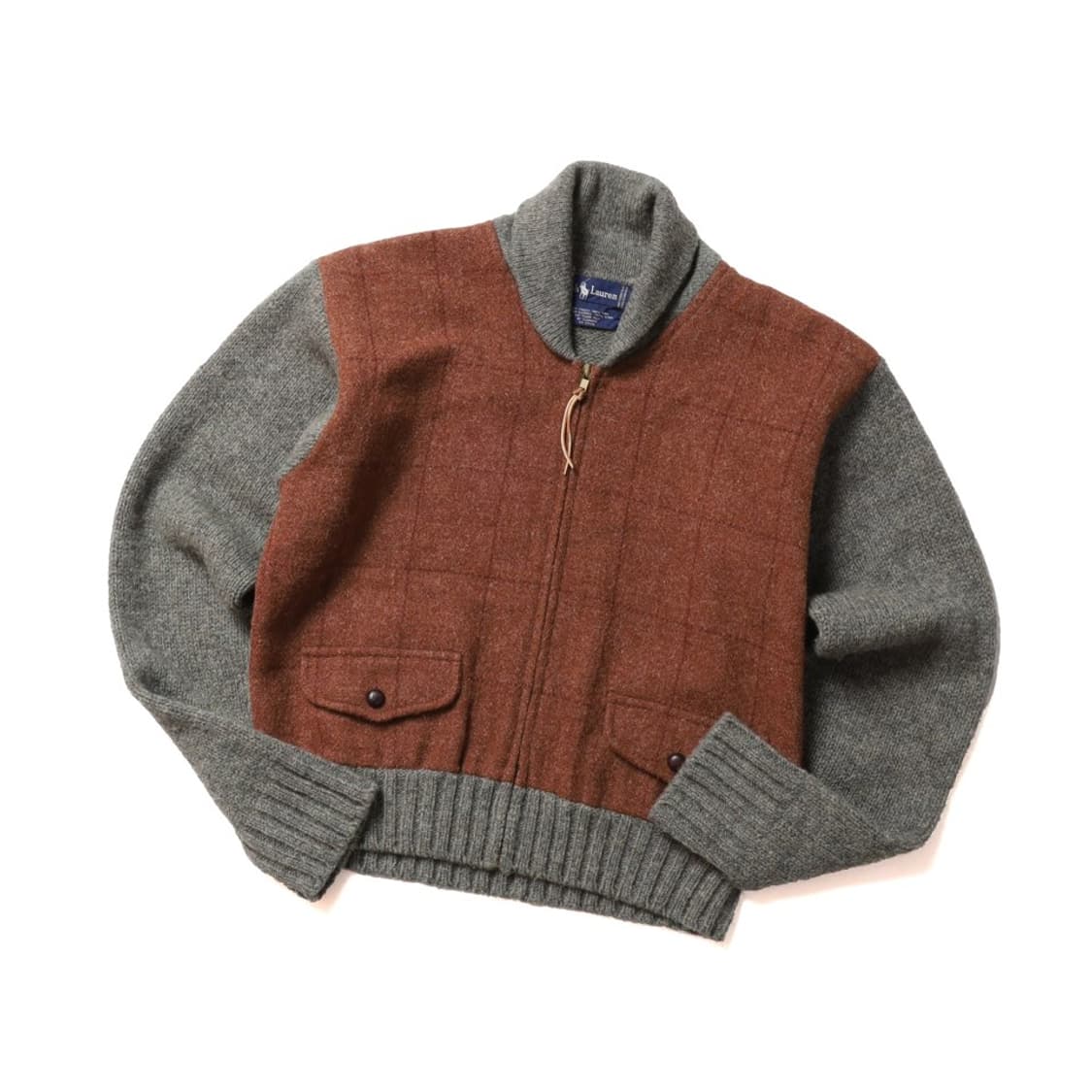 랄프 로렌 80’s Wool Knit Blouson Jacket  상품이미지1