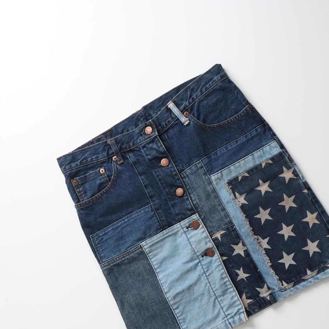 HYSTERIC GLAMOUR KINKY Patchwork Skirt 상품이미지5