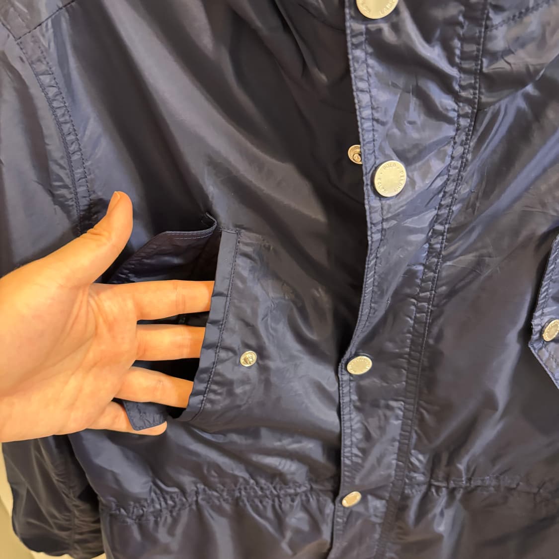 폴로 랄프로렌 네이비 후드 바람막이 자켓 상품이미지6